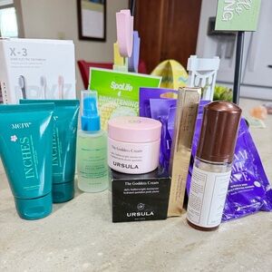 Skincare, Beauty Product, face mask,hair, and body tan Bundle.